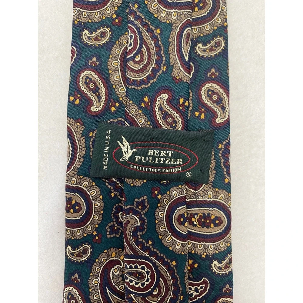 BERT PULITZER‎ Collectors Edition Silk Paisley Necktie Men's